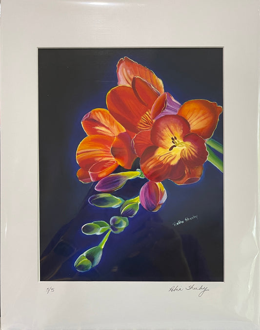 13" x 16" Vibrant Flower Print