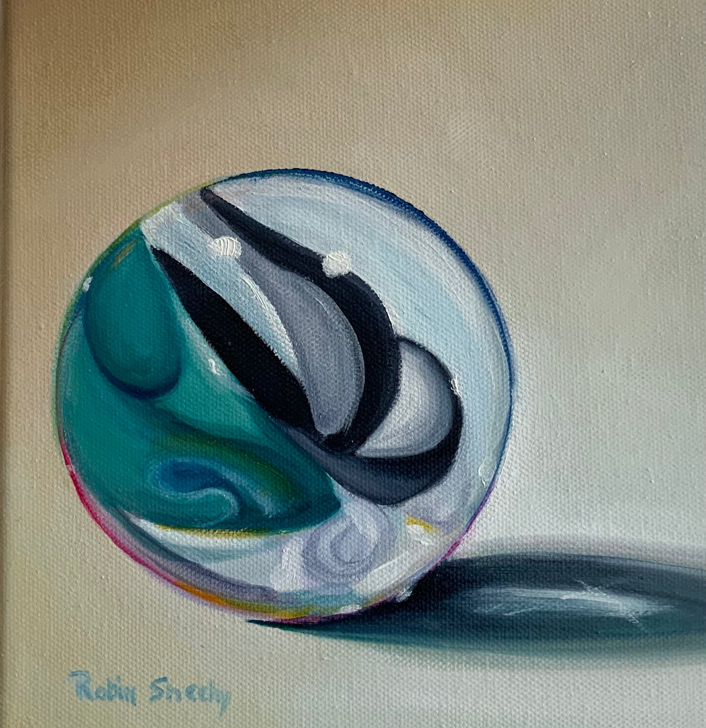 Teal and Black Marble - Private collection