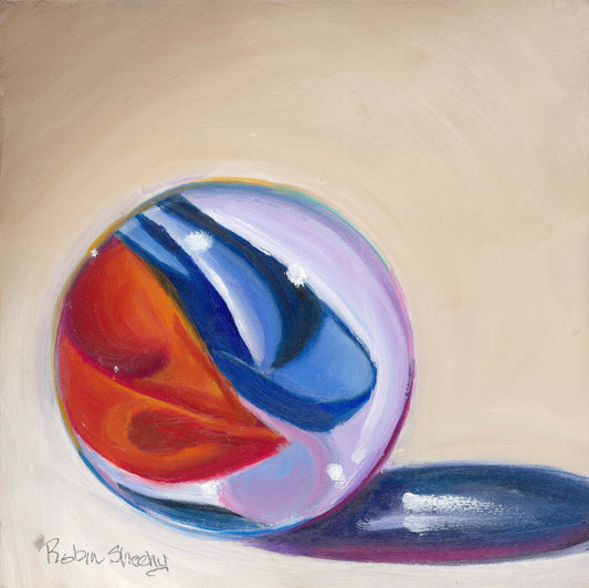 Red and Blue Marble - Private collection